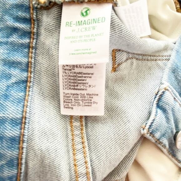 J. Crew Factory NWT Orion Blue 10" High-Rise All-Day Stretch Skinny Jean Size 27 - Picture 9 of 9